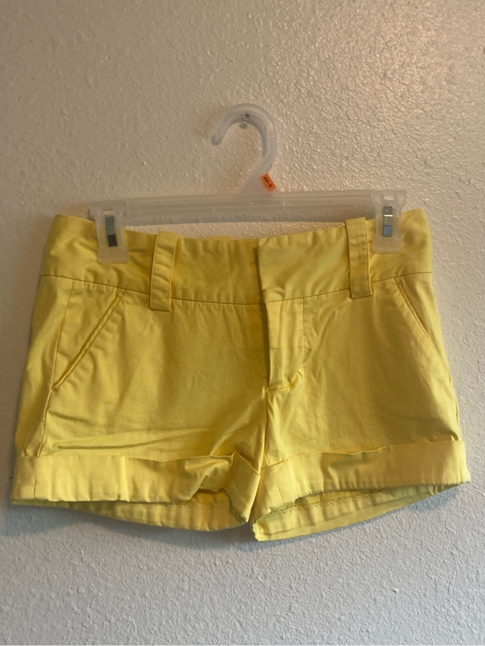 Yellow Women's Cotton Shorts - Alice & Olivia